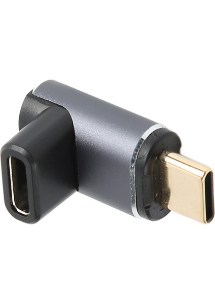 USB C Manyetik Adaptör Dik Açı PD100W 40GBPS Desteği 8k Tip C Dişi - Tip C Erkek Manyetik Adaptör Dizüstü Bilgisayar Için (Yurt Dışından)