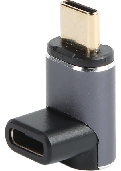 USB C Manyetik Adaptör Dik Açı PD100W 40GBPS Desteği 8k Tip C Dişi - Tip C Erkek Manyetik Adaptör Dizüstü Bilgisayar Için (Yurt Dışından)