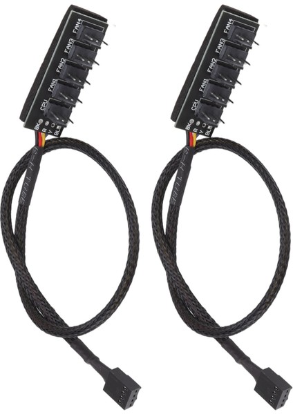 2 Adet Pwm Fan Hub Ayırıcı 4 Pin Siyah 1 Ila 5 Yollu Kendinden Yapışkanlı Fan Uzatma Ayırıcı 3 Pin 4 Pin Konnektörler Için (Yurt Dışından) fiyatları