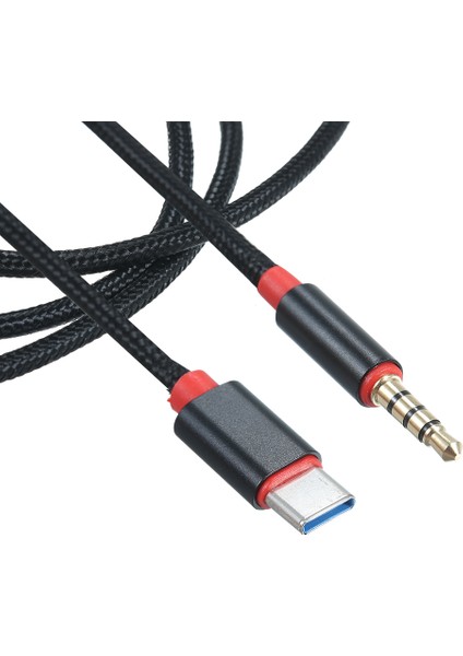 Type-C Erkek - 3,5 mm Trrs Erkek Ses Kablosu 3,12 Ft Usb-C - 3,5 mm Kulaklık Araba/ev Stereo Adaptör Kablosu, 3,12 Ft Siyah (Yurt Dışından) fiyatları