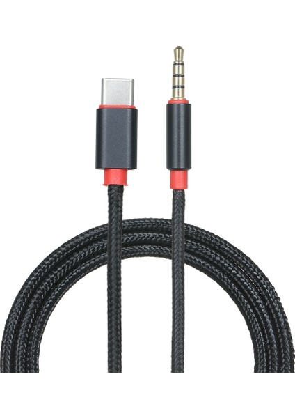 Type-C Erkek - 3,5 mm Trrs Erkek Ses Kablosu 3,12 Ft Usb-C - 3,5 mm Kulaklık Araba/ev Stereo Adaptör Kablosu, 3,12 Ft Siyah (Yurt Dışından) modelleri