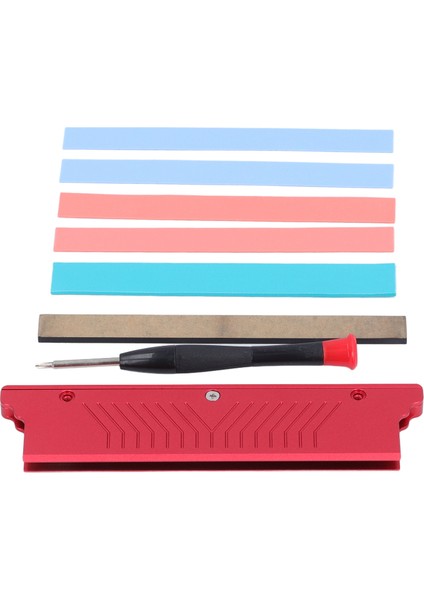 Bellek Ram Soğutucu Alüminyum Alaşımlı Çift Taraflı Geniş ve Dar Modüller Bellek Isı Emici Ddr1 Ddr2 Ddr3 Ddr4 Ecc Kırmızı (Yurt Dışından)