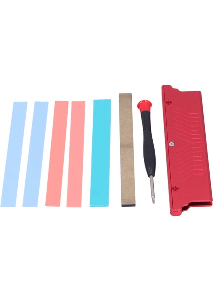 Bellek Ram Soğutucu Alüminyum Alaşımlı Çift Taraflı Geniş ve Dar Modüller Bellek Isı Emici Ddr1 Ddr2 Ddr3 Ddr4 Ecc Kırmızı (Yurt Dışından)