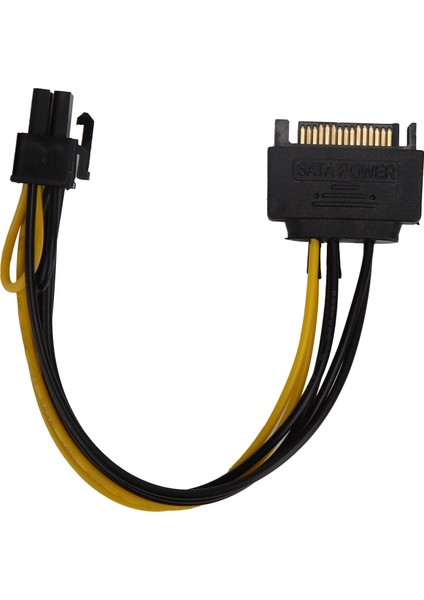 5 Adet 8pin'den 15PIN'E Adaptör Sata Konnektör Uzatma Kablosu Grafik Sabit Disk Güç Kaynağı (Yurt Dışından)
