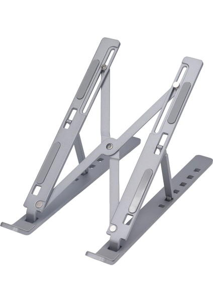 Dizüstü Bilgisayar Standı Taşınabilir Ayarlanabilir Katlanır Ergonomik Alüminyum Alaşımlı Tablet Pc Dizüstü Bilgisayar Soğutma Standı Yükseltici Depolama Çantası Gri (Yurt Dışından)