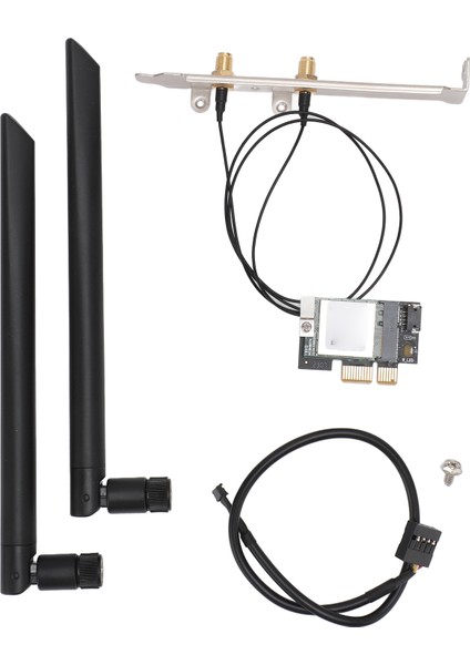5g Ağ Kartı 2.4g 5g 867MBPS Çift Bant 802.11AC Bt4.1 Tak ve Çalıştır Pcıe Wifi Adaptör Kartı Win Sistem Bilgisayar Çıkarılabilir Anten (Yurt Dışından)