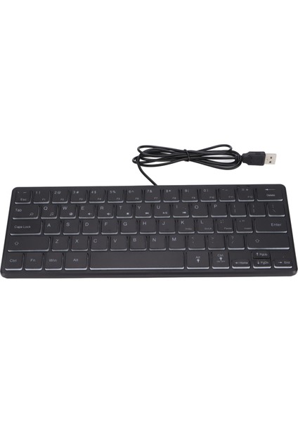 Kablolu Oyun Klavyesi 64 Tuş Mini Rgb 3 Arka Aydınlatmalı Masaüstü Dizüstü Bilgisayar Aksesuarları (Yurt Dışından) fırsatları