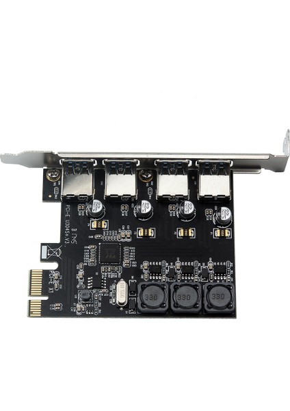 Dört Portlu USB 3.0 Süper Hızlı 5gbps Pcı-E Genişletme Kartı Pcı Express Adaptör Dönüştürücü Kartı 6A Güç Kaynağı Modülü Masaüstü Bilgisayar Için (Yurt Dışından) fırsatları