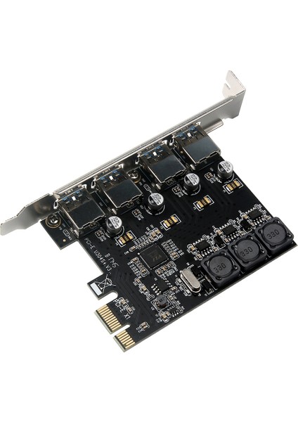 Dört Portlu USB 3.0 Süper Hızlı 5gbps Pcı-E Genişletme Kartı Pcı Express Adaptör Dönüştürücü Kartı 6A Güç Kaynağı Modülü Masaüstü Bilgisayar Için (Yurt Dışından) indirimleri