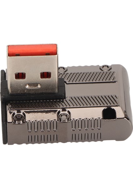 Dik Açı USB Erkek - Tip C Dişi Adaptör 120W 10GBPS'YE Kadar Çinko Alaşımlı Kabuk 3.1 USB A - C Otg Adaptörü (Yurt Dışından)