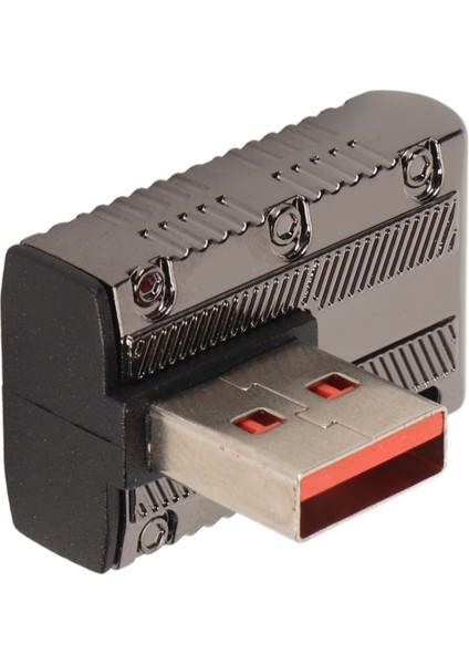 Dik Açı USB Erkek - Tip C Dişi Adaptör 120W 10GBPS'YE Kadar Çinko Alaşımlı Kabuk 3.1 USB A - C Otg Adaptörü (Yurt Dışından)