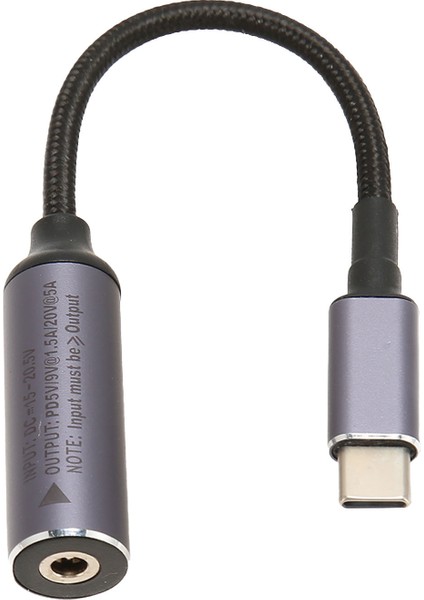 Pd Dc 4.0mmx1.7mm Dişi Giriş USB Tip C Erkek Güç Şarj Kablosu 100W DC4017 Telefonlar Tabletler Dizüstü Bilgisayarlar Için Tip C Kablo (Yurt Dışından)
