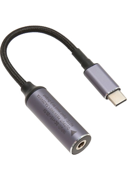 Pd Dc 4.0mmx1.7mm Dişi Giriş USB Tip C Erkek Güç Şarj Kablosu 100W DC4017 Telefonlar Tabletler Dizüstü Bilgisayarlar Için Tip C Kablo (Yurt Dışından)
