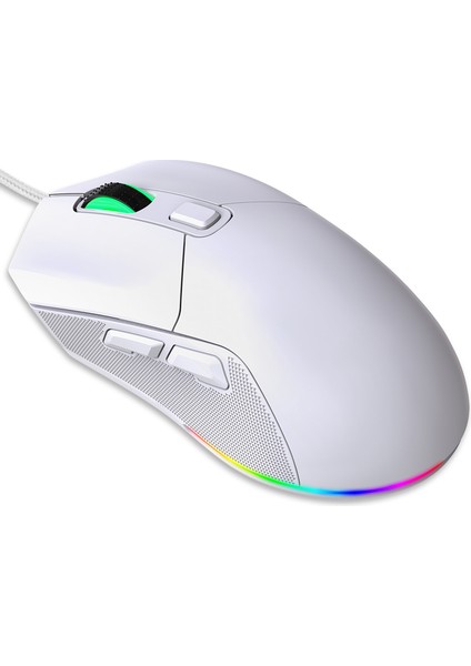 Hxsj X300 Rgb Oyun Faresi Arka Aydınlatmalı Kablolu Ergonomik 6 Düğmeli Programlanabilir Fare Makro Kayıt ve Tekerlek Hızı Ayarı 7200 Hareket Hızı Windows Pc Için (Beyaz) (Yurt Dışından) fiyatları