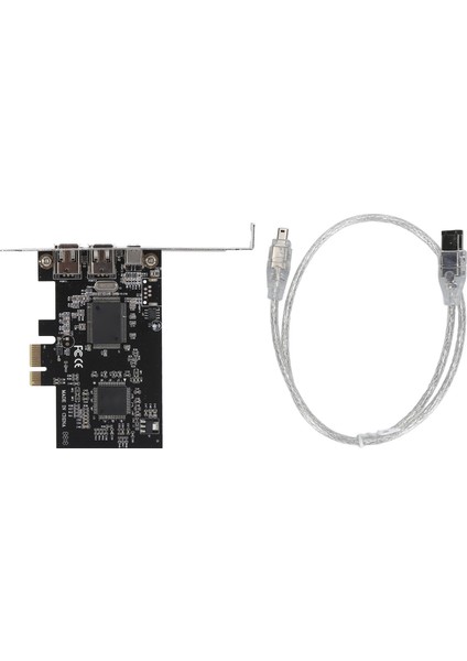 Pcıe 1x - 3 Port 1394A Firewire Yükseltici Kart Çift Çip Tasarım Desteği 1440X1080 800MBPS Genişleme Adaptör Kartı Windows Için (Yurt Dışından)