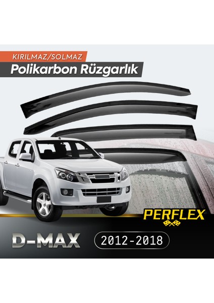 Isuzu D-Max 2012-2018 Cam Rüzgarlığı V2 Düz