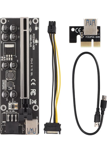 Yükseltici Adaptör Kartı 8 Eksikon Kapasitör Çok Katmanlı Koruma Sabit Toka Pcıe Yükseltici 1x Ila 16X Adaptörü (Yurt Dışından)