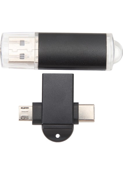 USB Bellek Depolama Çubuğu Kompakt Taşınabilir USB Flash Sürücü Usb'den Tip C'ye ve Micro USB Adaptörüne Windows 98 Için Os x 9 Siyah 32 GB (Yurt Dışından)