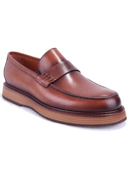 DMA78-20823 Taba Ortopedik Klasik Spor Erkek Deri Ayakkabı