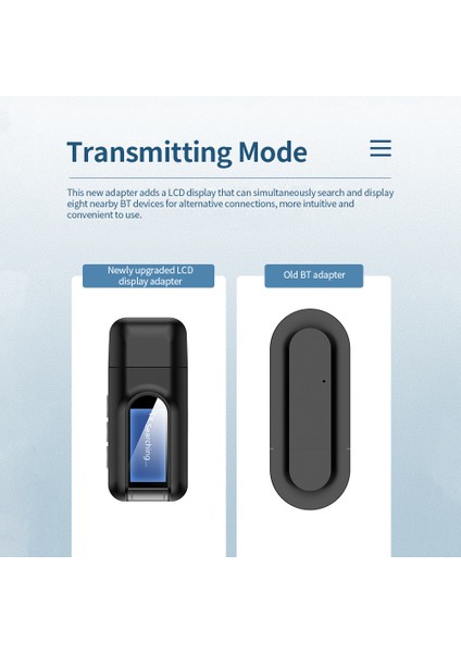 T11 Bt 5.0 Ses Alıcı Verici 3.5mm LCD Ekranlı 3.5 Aux Stereo USB Fişli Kablosuz Adaptör Araba Pc Tv Kulaklık (Yurt Dışından) modelleri