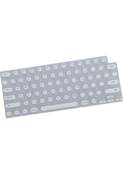 Os x Dizüstü Bilgisayar Için Klavye Kılıfı Yumuşak Silikon Rahat Yazma Uzun Tırnaklar Için Yükseltilmiş Klavye Koruyucu Beyaz (Yurt Dışından) fırsatları