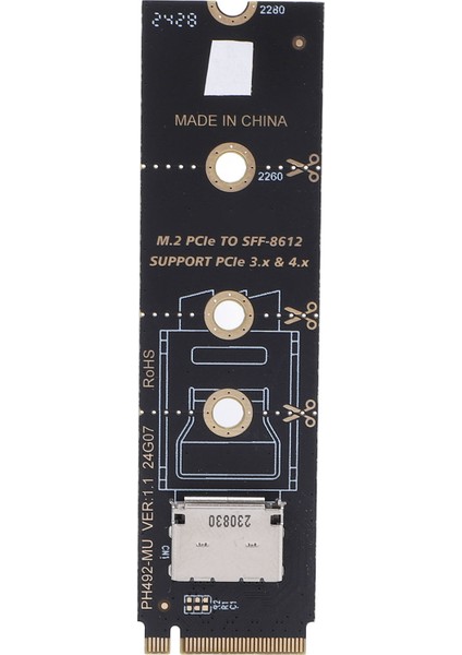 Pcıe 3.0 M.2 Mkey To Oculink SFF-8611 SFF-8612 Ana Bilgisayar Adaptör Kartı Pcıe Nvme SSD PH492-MU Için (Yurt Dışından) indirimleri