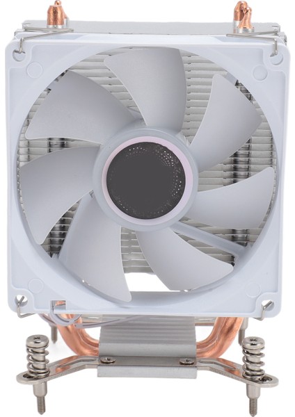 9cm Cpu Soğutucu 2 Isı Borusu Renkli Işıklar 3 Kablolu Tek Fan Bilgisayar Cpu Soğutma Fanları 775 1150 1151 1155 1156 1200 1700 (Yurt Dışından)