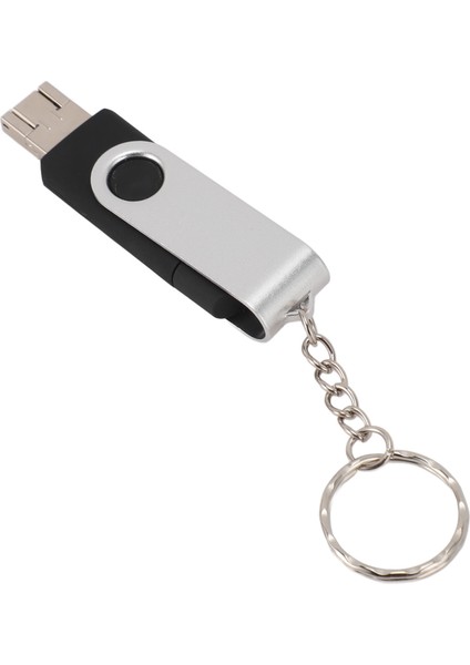 3'ü 1 Arada U Disk USB 2.0 Tip C Mikro USB Flash Sürücüler Evrensel Su Geçirmez Taşınabilir USB Bellek Yedekleme Için 128 GB Siyah (Yurt Dışından)
