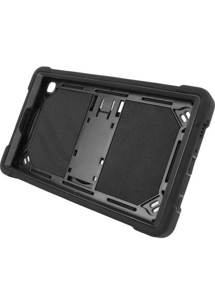 Tab A7 Lite Kılıf Için Her Yerde Koruma Düşmeyi Önleyen Silikon Tablet Koruyucu Kılıf Arka Standlı Siyah (Yurt Dışından)