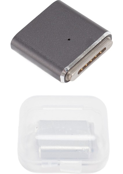 Magsafe 3 Manyetik Adaptörü Için Type C Profesyonel 20V 5A Pd3.1 100W Hızlı Şarj USB C Manyetik Adaptörü MacBook Air Için MacBook Pro Siyah (Yurt Dışından)