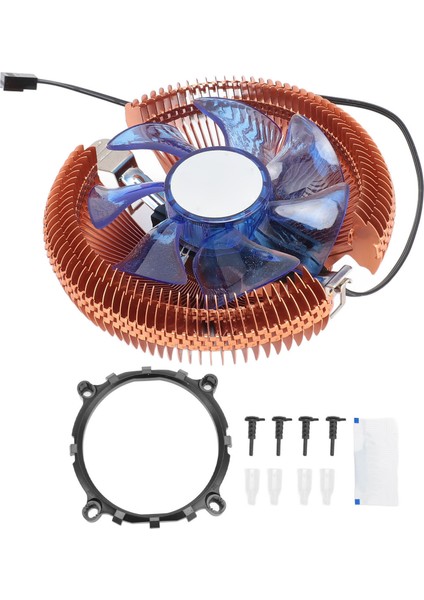 Cpu Radyatör Fanı Alüminyum Cpu Soğutucu Dinamik Aydınlatma ile Intel Lga 775 1155 1156 1200 DC12V (Yurt Dışından)