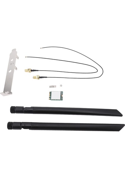 Wifi Kartı 344 T77H644 Wifi5 M.2 Arayüzü 1200MBPS Pcb Wifi Modülü Wins 7 8 10 11 Harici Anten Braketi (Yurt Dışından)