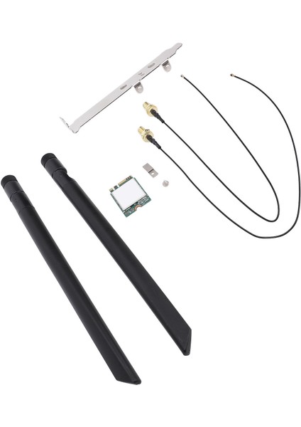 Wifi Kartı 344 T77H644 Wifi5 M.2 Arayüzü 1200MBPS Pcb Wifi Modülü Wins 7 8 10 11 Harici Anten Braketi (Yurt Dışından) modelleri