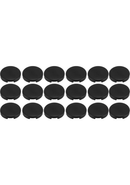 18 Adet Joystick Yedek Kapakları 25.3mm Çap Mekanik Düğme Kapakları Oyun Düğme Kapakları Kapakları Mat Siyah (Yurt Dışından)