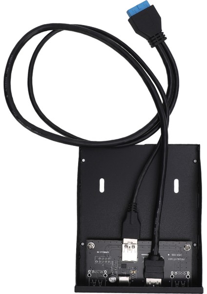 USB 3.2 Gen1 Ön Panel Hub 5gbps Yüksek Hızlı Tip C ve USB 3.0 Dişi 19 Pin Disket Sürücü Bilgisayarlar Için Ön Panel (Yurt Dışından)