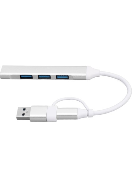 USB C Hub Çoklu Bağlantı Noktası Adaptörü Tip C ve Usb'den 4xusb Hub'a Dizüstü Bilgisayar Klavye Fare USB Sürücüsü (Yurt Dışından)