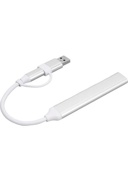 USB C Hub Çoklu Bağlantı Noktası Adaptörü Tip C ve Usb'den 4xusb Hub'a Dizüstü Bilgisayar Klavye Fare USB Sürücüsü (Yurt Dışından)
