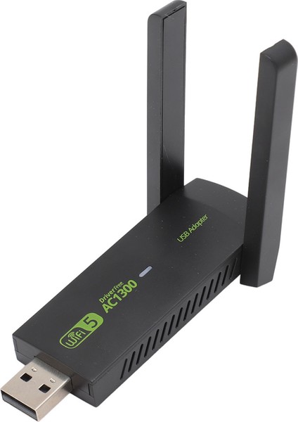 Pc Için Kablosuz USB Wifi Adaptörü 1300MBPS Çift 5dbi Antenler 5g 2.4g Wifi Adaptörü Mu Mımo Wifi Dongle Windows 7 8 10 11 Için (Yurt Dışından)