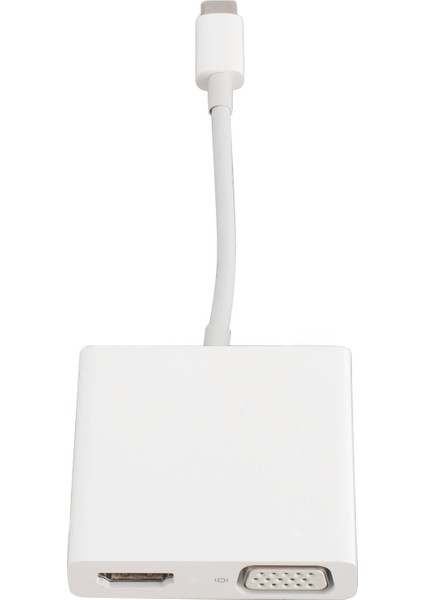 Type C'den Hd Multimedya Arayüzü VGA Usb3.0 Adaptörü Tak ve Çalıştır USB Type C Dijital Av Çoklu Bağlantı Noktası Adaptörü Bilgisayarlar Için (Yurt Dışından)