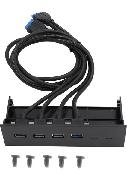 USB 3.0 Ön Panel Hub 5.25IN 4 Port 5gbps Sabit Tak ve Çalıştır Optik Sürücü Masaüstü Anakart Için Ön Panel (Yurt Dışından)