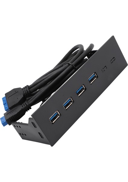 USB 3.0 Ön Panel Hub 5.25IN 4 Port 5gbps Sabit Tak ve Çalıştır Optik Sürücü Masaüstü Anakart Için Ön Panel (Yurt Dışından)