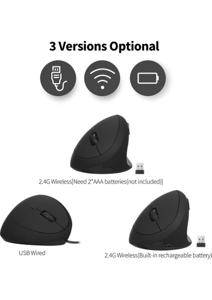 Kablolu Optik Fare Dikey Fare USB Kablolu Ofis Faresi 6 Tuşlu Ergonomik Fareler 3 Ayarlanabilir Hareket Hızı ile Pc Dizüstü Bilgisayar Beyaz (Yurt Dışından) fiyatları