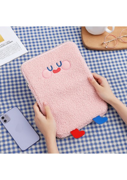 Depolama Düzenleyici Dizüstü Bilgisayar Koruyucu Çanta Taşınabilir Güzel Peluş Netbook Çantası Tablet Koruyucu Kılıf (Yurt Dışından) indirimleri