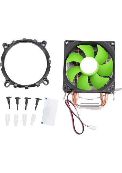 Cpu Soğutucu Çift Isı Borusu 48CFM DC12V Sessiz Çalışma Hidrolik Rulman Fanı Intel Lga 775 1150 1151 1155 1156 1200 Işıksız Sürüm (Yurt Dışından)