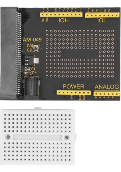 Breadboard Kiti ile Micro Bit Genişletme Geliştirme Kartı Için 170 Delikli Hat Bağlantısı ve Bileşen Kaynağı Için Breakout Kartı Dc 4.75‑12V (Yurt Dışından)