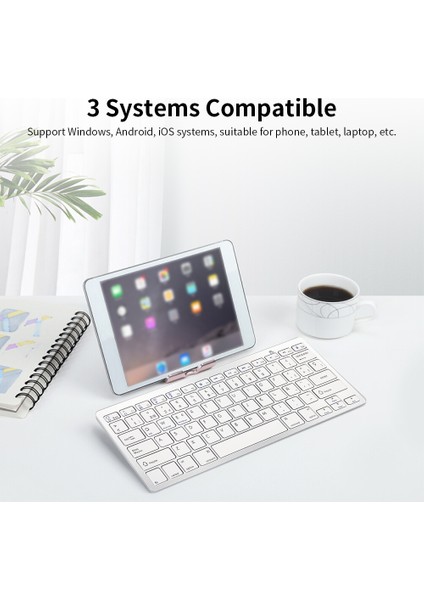 78 Tuşlu Ispanyolca Kablosuz Bt Klavye Bt 3.0 Taşınabilir Ultra Ince Klavye Dizüstü Tablet Telefon Için Windows/ios/android Desteği (Yurt Dışından) fırsatları