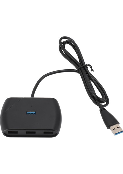 LED Göstergeli 4 Port USB 3.0 Hub Micro USB ile Güçlendirilmiş 5gbps 4 Port USB Hub Ayırıcı Uzun Veri Kablosu ile Windows ve Linux Için (Yurt Dışından)