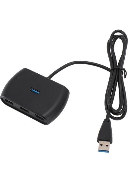 LED Göstergeli 4 Port USB 3.0 Hub Micro USB ile Güçlendirilmiş 5gbps 4 Port USB Hub Ayırıcı Uzun Veri Kablosu ile Windows ve Linux Için (Yurt Dışından)