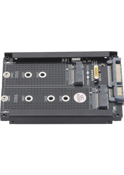 Çift Ngff Bm Anahtar M.2 SSD Kartı 6gbps Sata Iıı Arayüzü 2,5 Inç Sata Combo HDD Disk Sürücü Muhafazası 2230 2242 2260 Için (Yurt Dışından) fiyatları