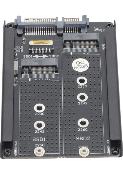 Çift Ngff Bm Anahtar M.2 SSD Kartı 6gbps Sata Iıı Arayüzü 2,5 Inç Sata Combo HDD Disk Sürücü Muhafazası 2230 2242 2260 Için (Yurt Dışından) fırsatları
